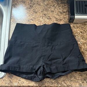 Wet Seal Black High-Waist Shorts